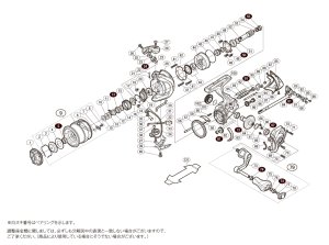 画像1: 【シマノ純正お取り寄せパーツ：納期1ヶ月】17ヴァンキッシュFW 1000S　商品コード：038128