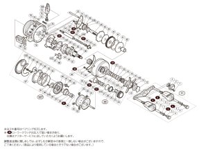 画像1: 【シマノ純正お取り寄せパーツ：納期1ヶ月】14カルカッタコンクエスト 100　商品コード：032027