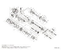 【シマノ純正お取り寄せパーツ：納期1ヶ月】19カルカッタコンクエストDC 200　商品コード：039781