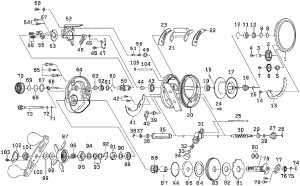 画像1: 【ダイワ純正お取り寄せパーツ：納期1ヶ月】ミリオネア バサラ 100SH-L　製品コード：00621009