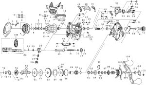 画像1: 【ダイワ純正お取り寄せパーツ：納期1ヶ月】18キャタリナ IC 100SH　製品コード：00630004