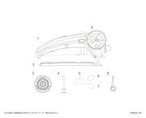 画像1: 【シマノ純正お取り寄せパーツ：納期1ヶ月】23レイクマスター CT-T カーキ　商品コード：046673