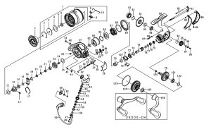 画像1: 【ダイワ純正お取り寄せパーツ：納期1ヶ月】24セルテート FCLT2500S-DH 　製品コード：00061175