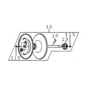 画像1: 【ダイワ純正お取り寄せパーツ：納期1ヶ月】23ティエラLJ IC 300 純正スプール（300H, 300HL）商品コード：00631024 12番 スプール（12-14・115）部品コード：6M484601 【中サイズ送料】