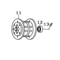 【ダイワ純正お取り寄せパーツ：納期1ヶ月】21ティエラ A IC 純正スプール（150H, 150HL, 150DH, 150L-DH, 150H-DH, 150HL-DH）商品コード：00631007 11番 スプール（11-13）部品コード：6M118601 【中サイズ送料】