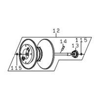 【ダイワ純正お取り寄せパーツ：納期1ヶ月】23ティエラLJ IC 200 純正スプール（200, 200L, 200H, 200HL, ）商品コード：00631020 12番 スプール（12-14・115）部品コード：6M366901 【中サイズ送料】