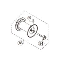 【シマノ純正お取り寄せパーツ：納期1ヶ月】21バルケッタ 300 純正スプール（300PG, 300HG）商品コード：042767 86番 S Part No. 13GU0 スプール組【中サイズ送料】