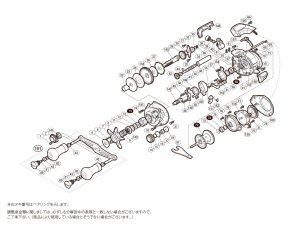 画像1: 【シマノ純正お取り寄せパーツ：納期1ヶ月】17バルケッタ BB 301HGDH　商品コード：037039