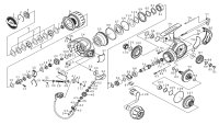 【ダイワ純正お取り寄せパーツ：納期1ヶ月】23ソルティガ 6000-P 　製品コード：00065032