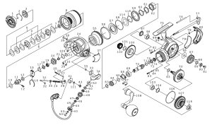 画像1: 【ダイワ純正お取り寄せパーツ：納期1ヶ月】24セルテート SW 6000-XH 　製品コード：00065185