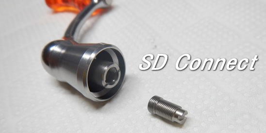 IOS Factory] SD Connect (Shaft for DAIWA handle to SHIMANO reel) Left Handle  Only