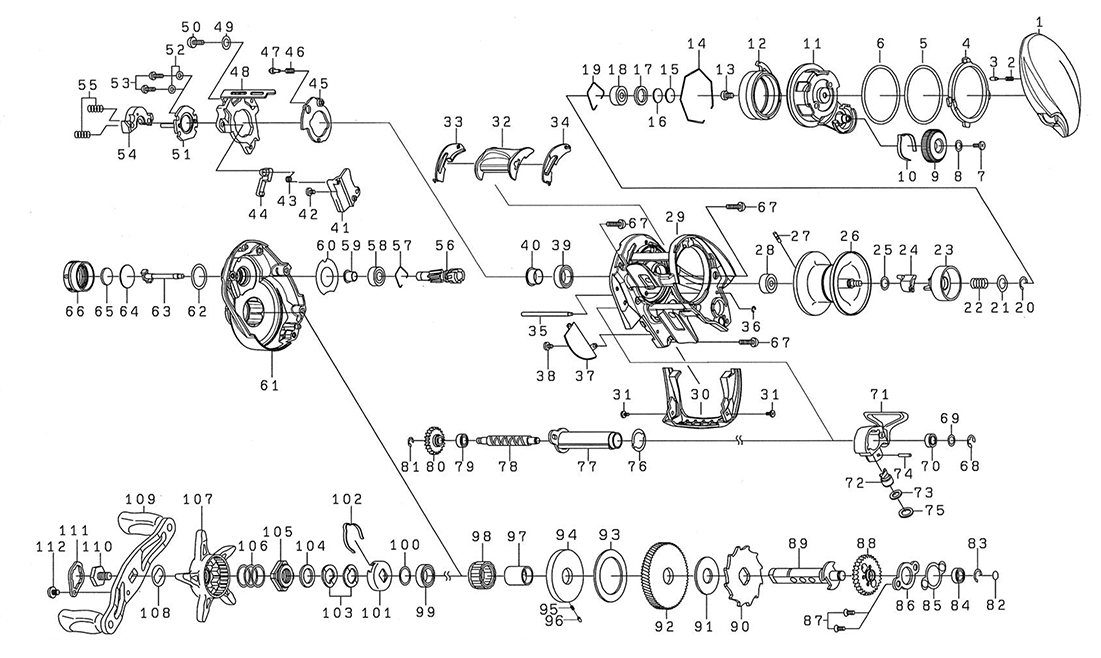 ダイワ純正お取り寄せパーツ：納期1ヶ月】スティーズ CT SV TW 700XHL