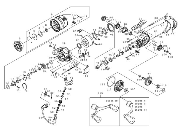 画像1: 【ダイワ純正お取り寄せパーツ：納期1ヶ月】23エアリティ LT2500S-XH　製品コード：00061130 (1)