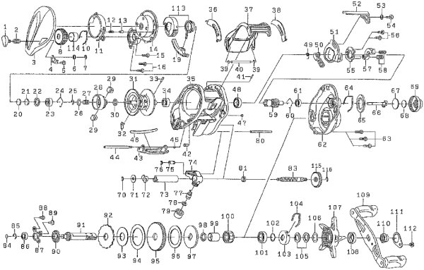 画像1: 【ダイワ純正お取り寄せパーツ：納期1ヶ月】T3 MX 1016H-TW　製品コード：00613430 (1)