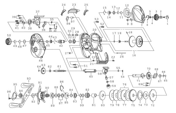 画像1: 【ダイワ純正お取り寄せパーツ：納期1ヶ月】21タトゥーラ TW 400HL　製品コード：00630110 (1)