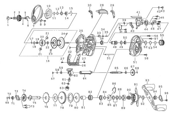 画像1: 【ダイワ純正お取り寄せパーツ：納期1ヶ月】19タトゥーラ TW 100XH　製品コード：00630039 (1)