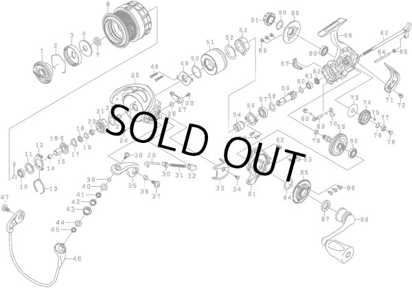 画像1: 【ダイワ純正お取り寄せパーツ：納期1ヶ月】15ルビアス 1003　製品コード：00055631 (1)