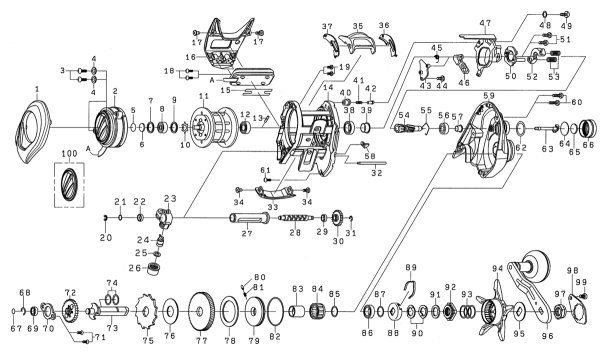 画像1: 【ダイワ純正お取り寄せパーツ：納期1ヶ月】21ティエラ A IC 150H　製品コード：00631007 (1)