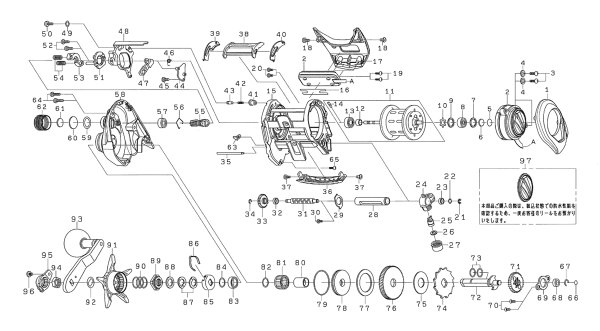 画像1: 【ダイワ純正お取り寄せパーツ：納期1ヶ月】18スパルタン IC 200HL　製品コード：00621019 (1)