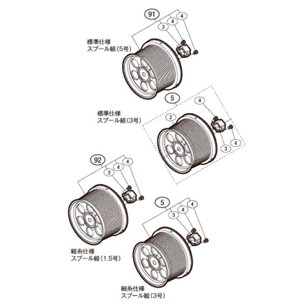 画像1: 【シマノ純正お取り寄せパーツ：納期1ヶ月】14スーパーエアロ スピンジョイ純正スプール【中サイズ送料】 (1)