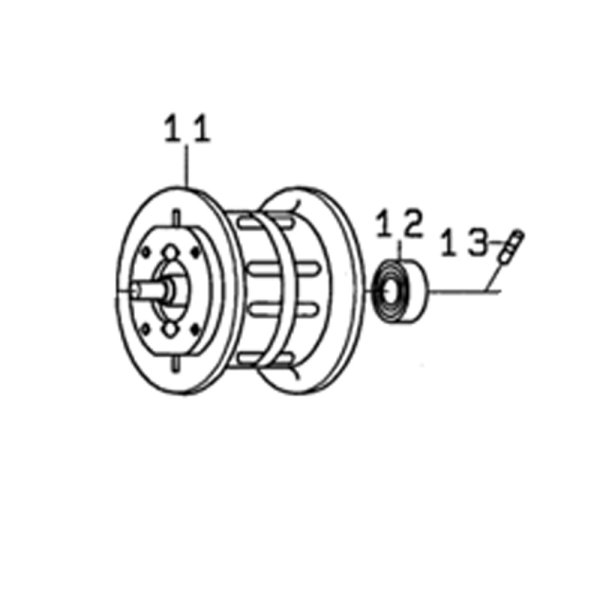 画像1: 【ダイワ純正お取り寄せパーツ：納期1ヶ月】21ティエラ A IC 純正スプール（150H, 150HL, 150DH, 150L-DH, 150H-DH, 150HL-DH）商品コード：00631007 11番 スプール（11-13）部品コード：6M118601 【中サイズ送料】 (1)