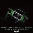 画像2: 【Avail/アベイル】Ambassadeur1500C/2500C対応 ワイド化キット（オフセットフレーム, ウォームシャフト, スプール3点セット）【右巻き用】【AMB2520RW】 (2)